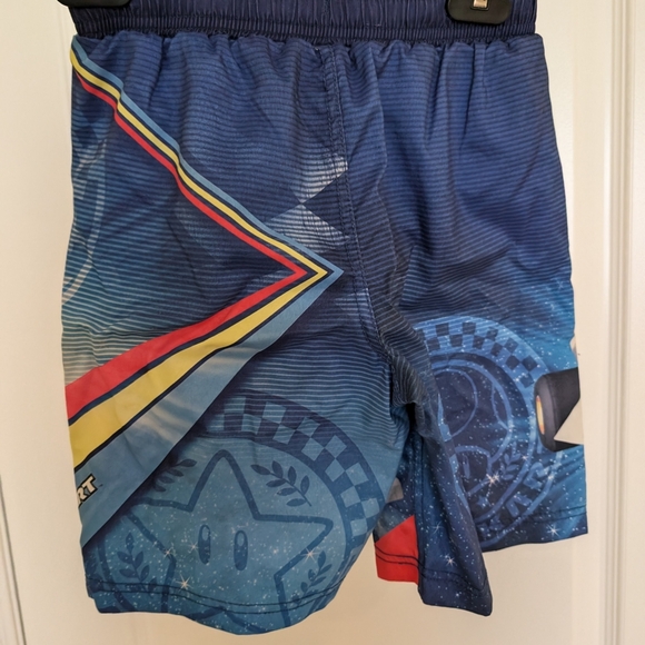 Kids Swim Shorts - Blue Mario Kart Size 7 - Picture 4 of 7